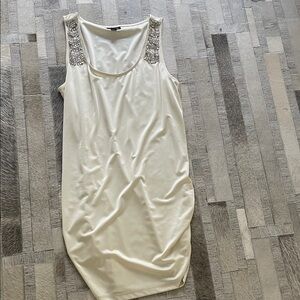 Allen B. by Allen Schwartz Cream Satin Fabric